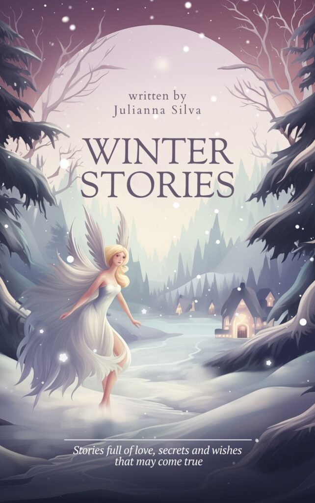 Purple-Cute-Cartoon-Fairy-Winter-Stories-Book-Cover